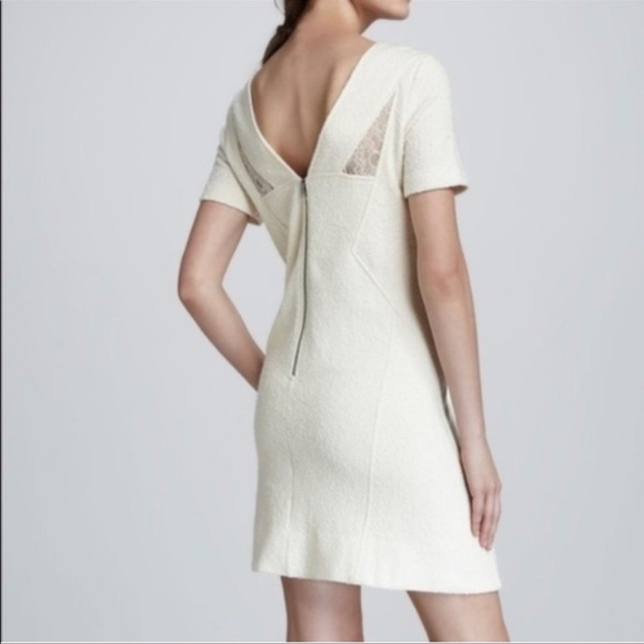 Marc by Marc Jacobs NWT Hawthorne Lace Collar Cream Wool Dress Size XS - Picture 4 of 16